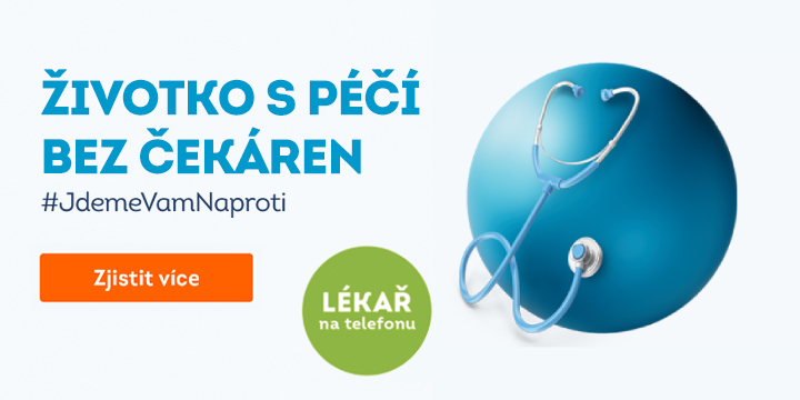 Banner marketingové kampaně životního pojištění pro mobilní zařízení