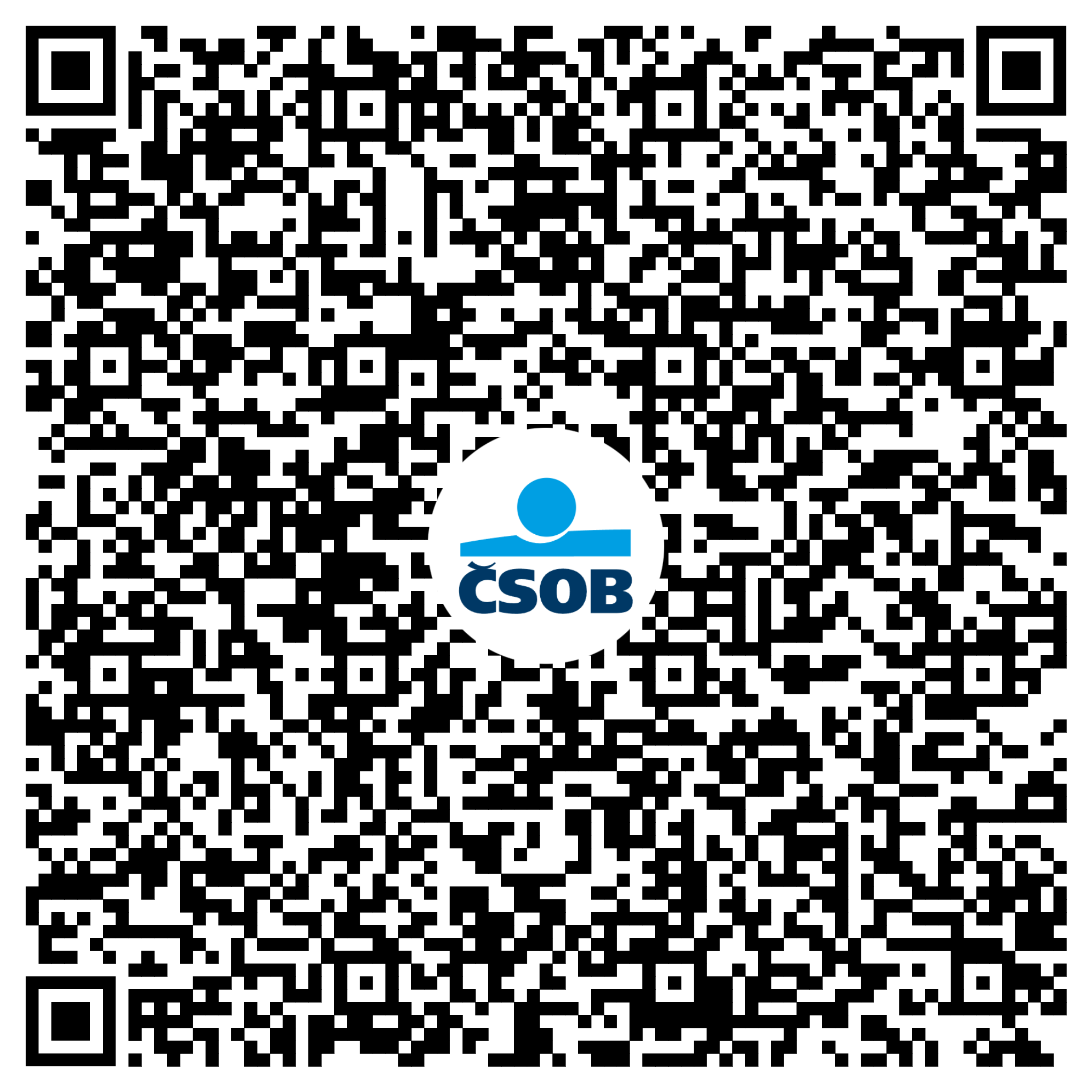 QR kód pro stažení aplikace ČSOB Smart
