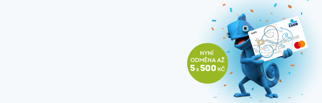 Banner marketingové akce ČSOB Plus Konto pro desktop