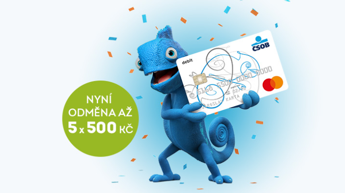 Banner marketingové akce ČSOB Plus Konto pro mobilní zařízení