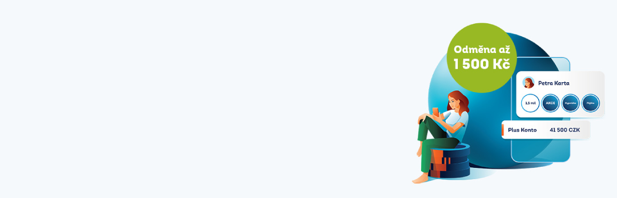 Banner marketingové akce ČSOB Plus Konto pro desktop