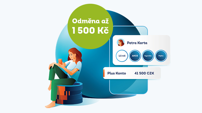 Banner marketingové akce ČSOB Plus Konto pro mobilní zařízení